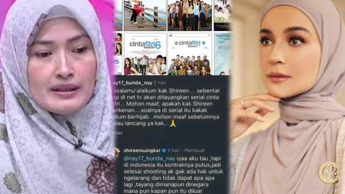 Beda reaksi Mega Aulia dan Shireen Sungkar saat sinetron lawasnya tayang