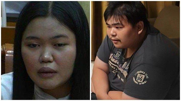 Dwi Ayu Darmawati (19) korban penganiayaan anak bos toko roti di Cakung (kiri) George Sugama Halim (GSH) anak bos toko roti di Cakung yang melakukan penganiayaan ke karyawati, Dwi Ayu Darmawati.