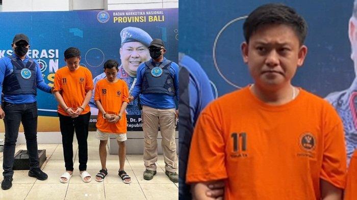 Bobon Santoso (kanan) mengunggah foto pakai baju tahanan dan didampingi BNN Bali, sontak postingan tersebut menjadi sorotan.