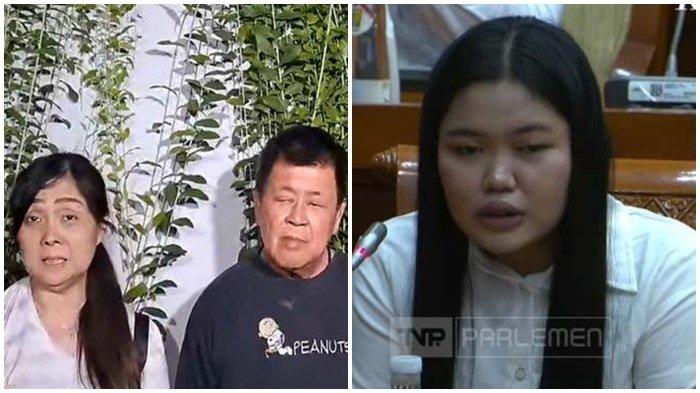 Bos toko roti Lindayes Patisserie and Coffee (kiri) Dwi Ayu Darmawati (19), korban penganiayaan anak bos toko roti bernama George Sugama Halim.