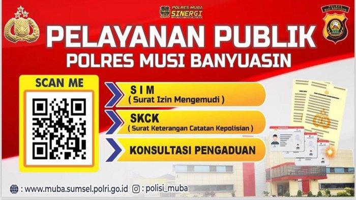 Cukup Scan Pakai Handphone, Tiga Layanan di Polres Muba Dalam Genggaman Tangan