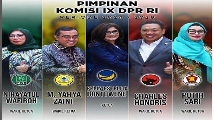 Daftar Pimpinan Komisi IX DPR RI