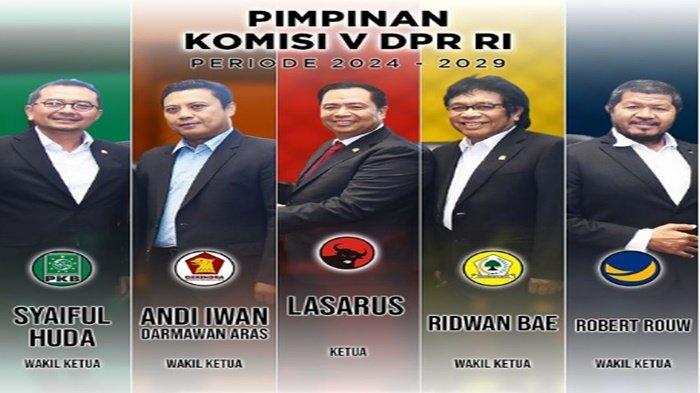 Daftar Pimpinan Komisi V DPR RI