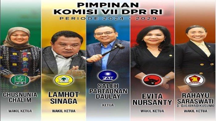 Daftar Pimpinan Komisi VII DPR RI