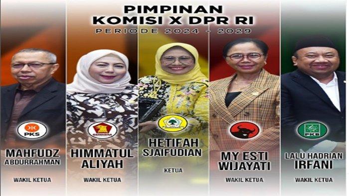 Daftar Pimpinan Komisi X DPR RI