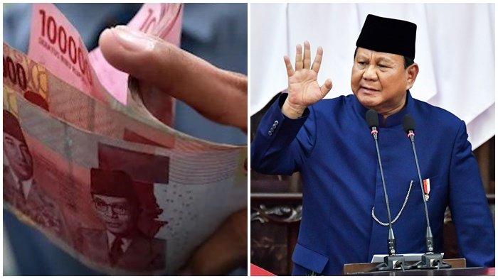 Ilustrasi kenaikan UMP 2025 (kiri) Presiden Prabowo Subianto (kanan). - Berikut daftar lengkap UMP 2025 dari tertinggi hingga terendah di seluruh provinsi Indonesia dengan kenaikan 6,5 persen.
