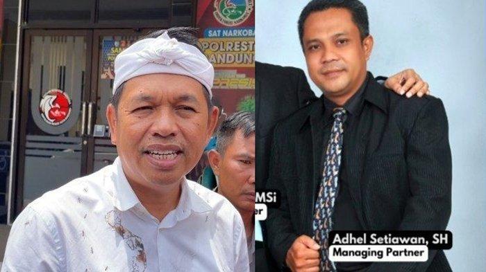 DILAPORKAN - Berikut ini sosok Adhel Setiawan (kanan) orang tua murid yang melaporkan Gubernur Jawa Barat, Dedi Mulyadi (kiri), ke Bareskrim Polri, Kamis (5/6/2025).