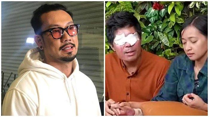 Denny Suamrgo alias Densu (kiri) Agus Salim bersama istrinya, Elmi (kanan). - Denny Sumargo beri solusi terakhir selamatkan uang donasi Rp 1,3 M Agus Salim.