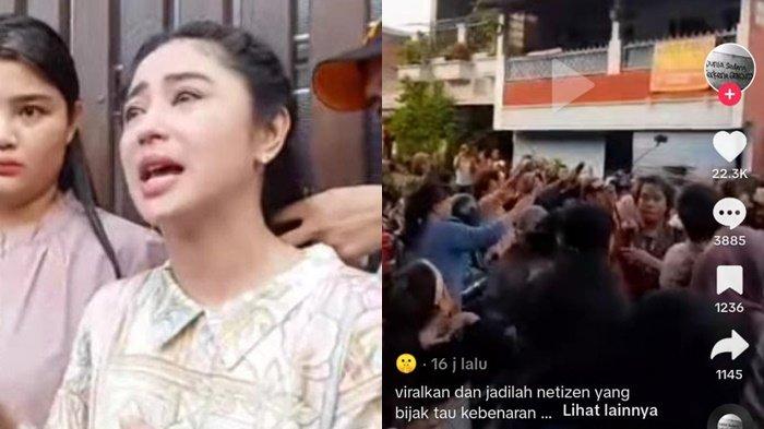 Dewi Perssik disoraki warga, usai dianggap sebar fitnah kepada ketua RT