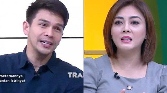 Dhena Devanka (kanan) kuliti kewajiban Jonathan Frizzy (kiri) bayar biaya sekolah anak Rp30 juta.