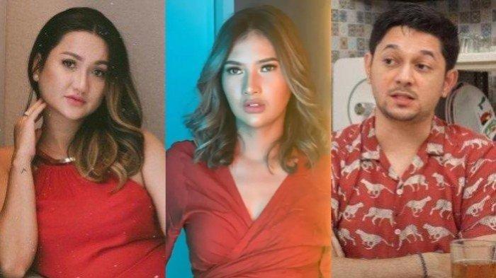 (Kanan) Tengku Dewi (tengah) Soraya Rasyid yang disebut-sebut ada hubungan dengan (kanan) Andrew Andika