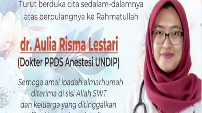 Dokter Risma Tewas Kerap Suntikkan Obat ke Tubuh Buntut Dirundung Senior, Isi Buku Harian Jadi Bukti