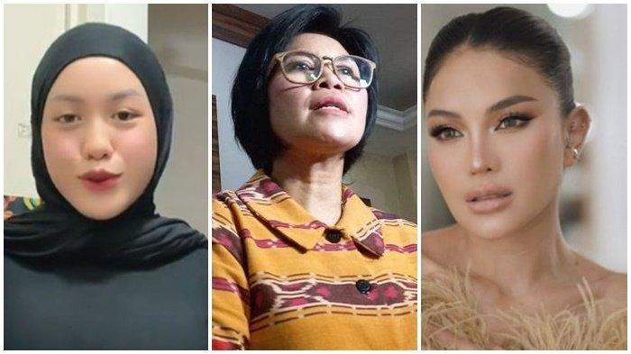 (Kiri) Laura Meizani alias Lolly (tengah) Humas Polres Jakarta Selatan, AKP Nurma Dewi (kanan) Nikita Mirzani - Penyidik Polres Jakarta Selatan akan memanggil dokter yang melakukan USG terhadap putri Nikita Mirzani, Laura Meizani alias Lolly.