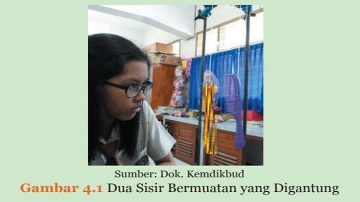 Dua Sisir Bermuatan yang Digantung