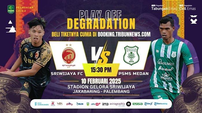 BELI TIKET - Guna mendukung tekadnya untuk memenangkan laga home pamungkas menghadapi PSMS Medan, tim Sriwijaya FC berharap aksi nyata warga Sumatera Selatan memberikan dukungan dengan membeli tiket nonton cuma Rp 15 ribu di Stadion Gelora Sriwijaya Jakabaring Palembang, Senin (10/2/2025) pukul 15.30 nanti. Tiket online tersedia di Tribun Booking.