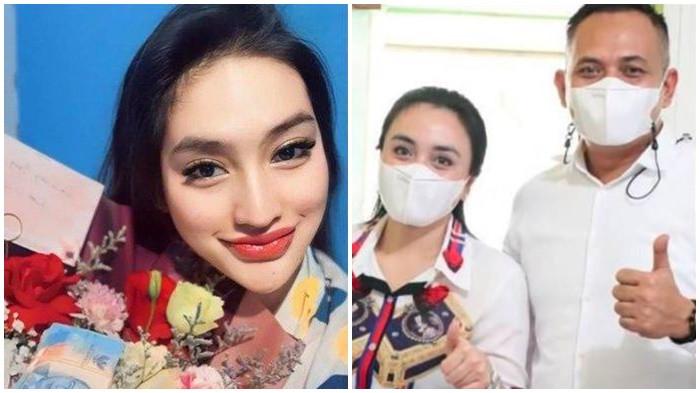 ISTRI KOMPOL YOGI - Potret Misri Puspita Sari (kiri). Farky dan suaminya Kompol Yogi (kanan). Kini istri Kompol Yogi, Farky mengetahui jika suaminya bukan betugas melainkan berlibur dengan wanita bernama Misri.