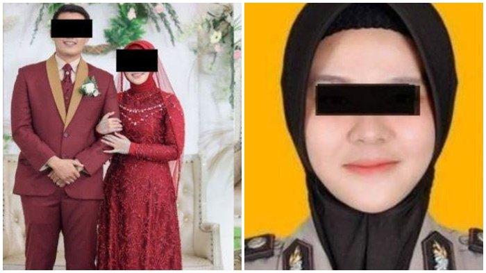 Foto momen polisi di Mojokerto menikah sebelum dibakar oleh istrinya Polwan.