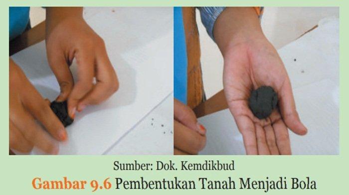 Gambar 9.6 Pembentukan Tanah Menjadi Bola