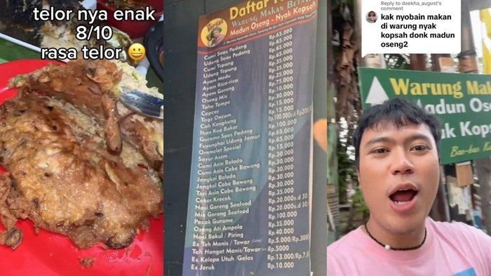 Harga makanan warung Nyak Opsah dikritik Aa Juju terlalu mahal dan dianggap tidak sebanding denga konsep lesehan.