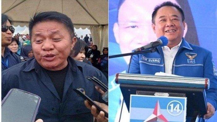 Mantan Gubernur H Herman Deru dan Mantan Bupati Lahat H Cik Ujang yang dikabarkan akan berpasangan di Pilgub Sumsel 2024.