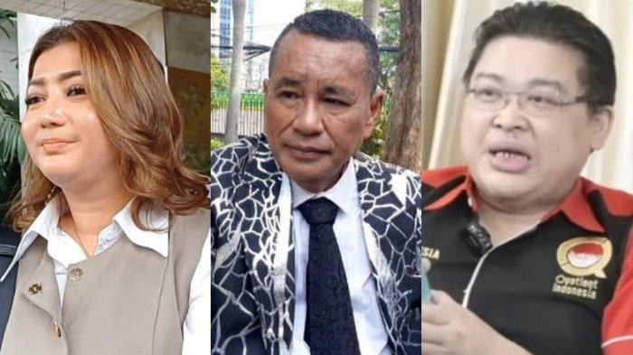 Pratiwi Noviyanthi (kiri) Hotman Paris (tengah) Alvin Lim (kanan). Hotman Paris bakal pasang badan bantu Pratiwi Noviyanthi selesaikan donasi Agus Salim.