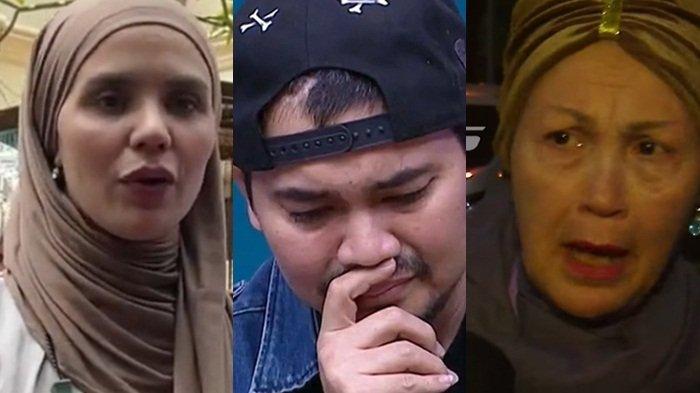 Indra Bekti (tengah) dan Aldila Jelita (kiri) ditantang sang ibu, Marjam Abdurahman (kanan) jujur di hadapan publik.
