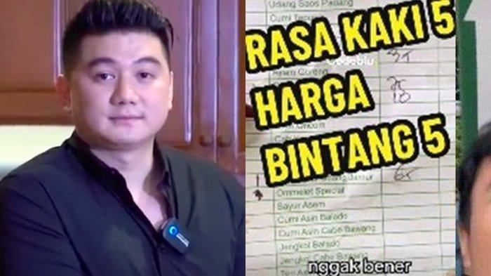 Inilah komentar dari Chef Arnold (kiri) terkait masalah review jujur imbas warung Nyak Kopsah viral.