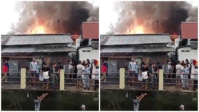 Insiden kebakaran dikabarkan terjadi di Lr Ayam 10 Ulu Palembang, Jumat (6/12/2024) pagi.