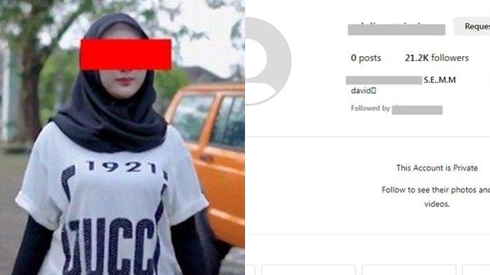 Instagram selebgram Palembang APS (kiri) mendadak berubah drastis setelah kabar penangkapanya beredar.