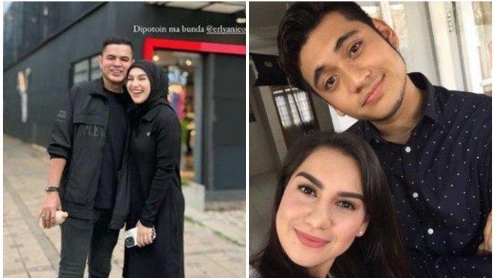 Kolase foto Irish Bella kala bersama Giorgino Abraham dan Haldy Sabri.