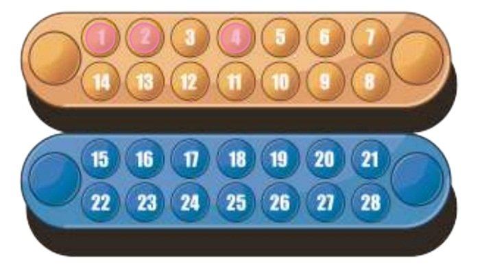 Jawaban soal b Matematika kelas 5 SD halaman 50 Kurikulum Merdeka, Ayo Bermain Congklak