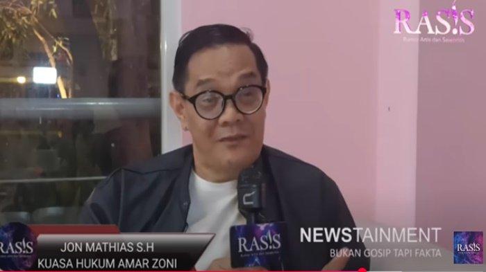 Jon Mathias, kuasa hukum Ammar Zoni