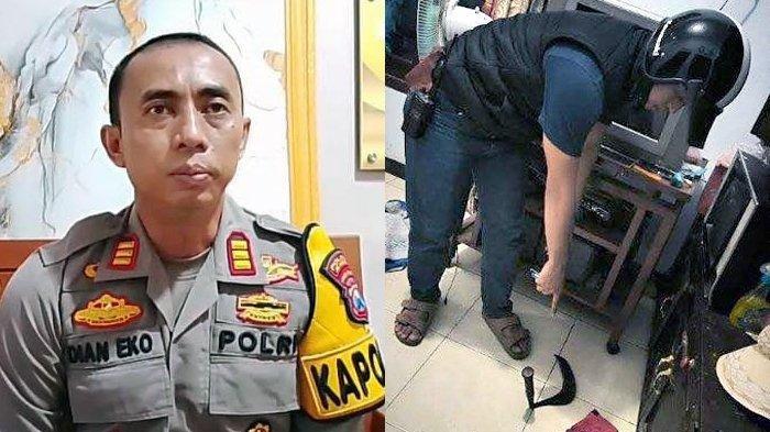 PEMBUNUHAN BRUTAL - Kapolsek Umbulsari AKP Dian Eko Timuryono. Polisi melakukan olah tempat kejadian perkara kasus pembunuhan di Desa/Kecamatan Umbulsari, Kabupaten, Jember, Jawa Timur pada Selasa (10/6/2025). Pria di Jember membunuh ayah dan tetangganya di Desa/Kecamatan Umbulsari.