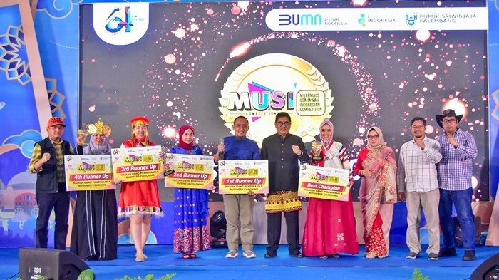 Kegiatan awarding MUSIC yang dilaksanakan di Lapangan TJSL Komplek Pusri, Kamis (14/12/2023).