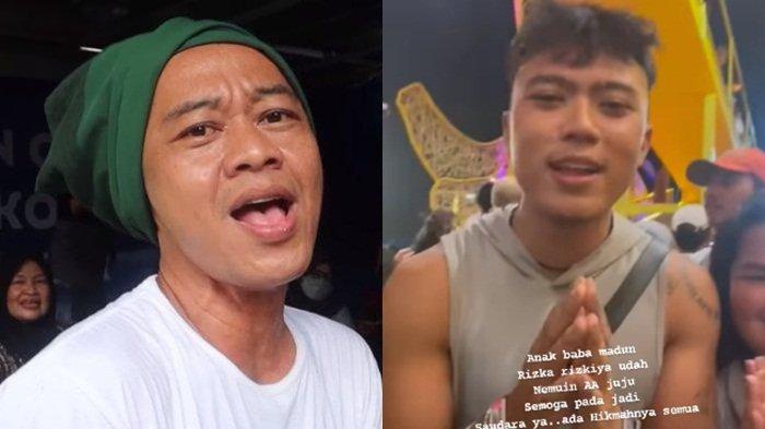 Kisruh review jujur warung Nyak Kopsah berakhir, TikToker Aa Juju (kanan) minta maaf dengan Bang Madun (kiri).