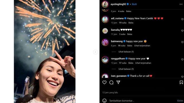 Komentar Baim Wong di Instagram Ayu Ting Ting disorot