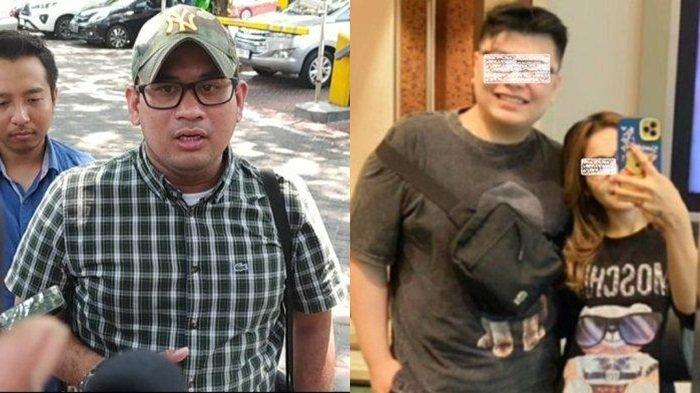 Kuasa hukum keluarga korban Andini, Dimas (kiri) laporkan GRT (tengah) anak anggota dewan yang menganiaya hingga tewas.