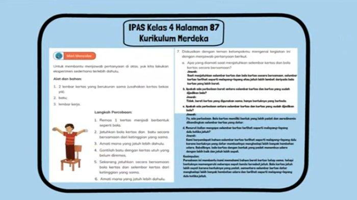 Soal dan Kunci Jawaban IPAS Kelas 4 SD Halaman 87 Kurikulum Merdeka ...