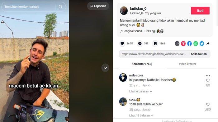Ladislao kesal digunjing netizen imbas hubungannya dengan Nathalie Holscher