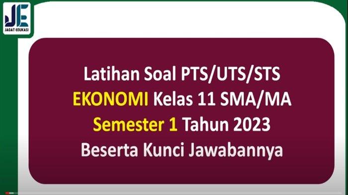 Bank soal ekonomi kelas 11 semester 1 Bank soal ekonomi kelas 11 semester 1