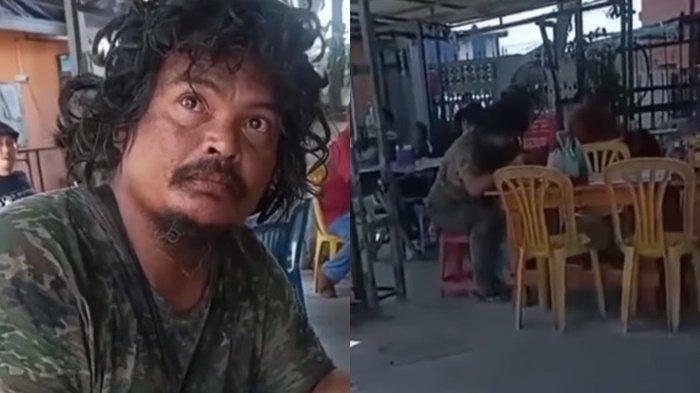 Lihat ODGJ Lagi Duduk di Warung Sambil Makan, Wanita Ini Langsung Nangis, Ternyata Mantan Suaminya