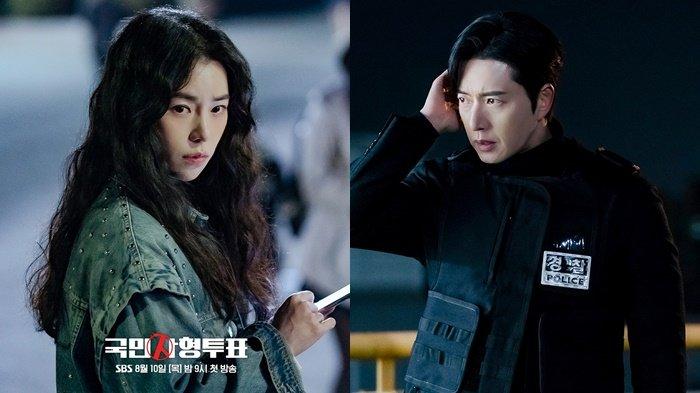 Lim Ji Yeon (kiri) dan Park Hae Jin (kanan) di drama Korea The Killing Vote, kisah misteri topeng anjing.