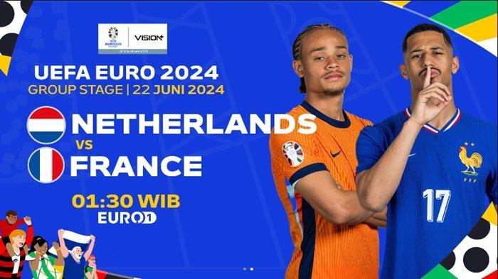 Simak Link Live Score dan Link Live Streaming Belanda vs Perancis di EURO 2024 dapat ditonton secara langsung lewat tayangan RCTI.