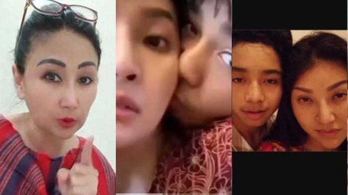 Lita Gading (kiri) membalas hujatan yang mencecar Betrand Peto dan Sarwendah (kanan).