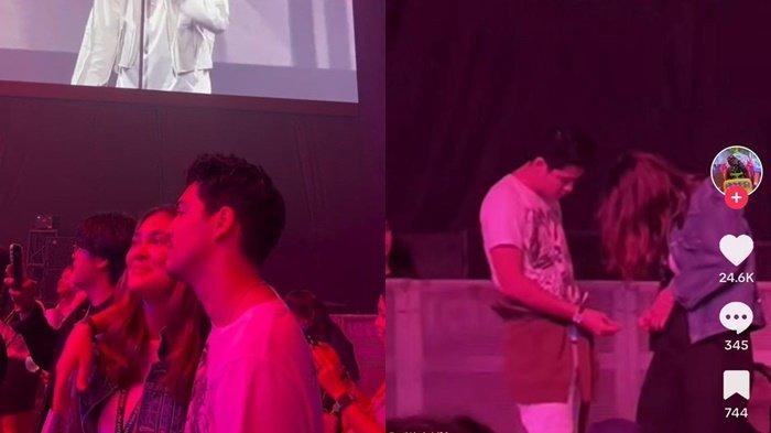 Luna Maya nonton konser bersama Maxime Bouttier
