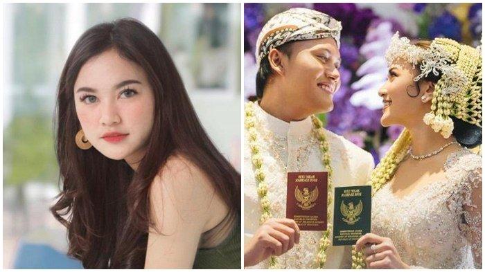 (Kiri) Mahalini (kanan) Potret pernikahan Mahalini dan Rizky Febian. - Kini Mahalini angkat bicara dalang penyebab pernikahannya tidak sah, harus diulang.