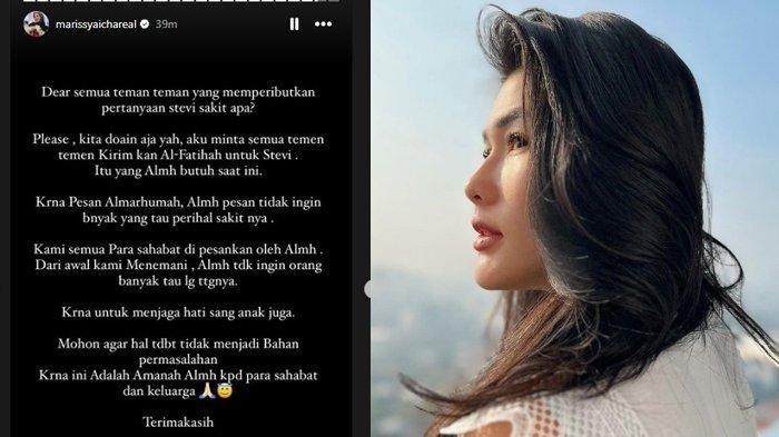 Marissya icha ungkap amanah Stevie Agnecya semasa hidup.