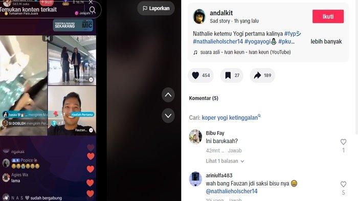 Momen Nathalie Holscher bertemu dengan Yogi Ilham yang diduga pacar barunya