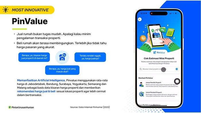 Most Innovative: PinValue dari PinHome.