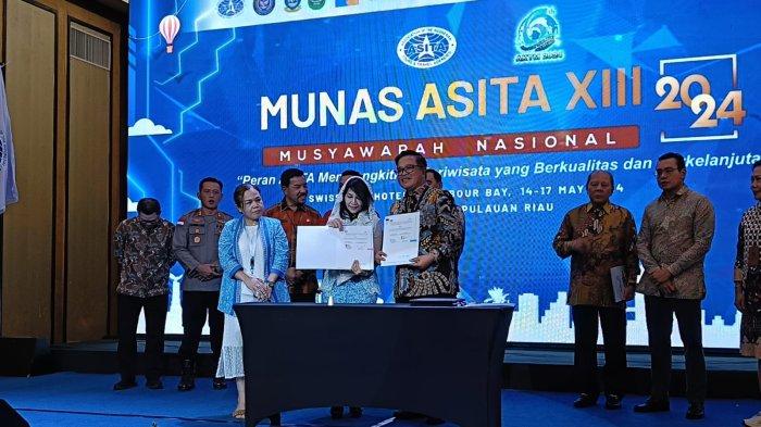 Musyawarah nasional Asita di Batam, Kepulauan Riau, pada Kamis (16/5/2024).